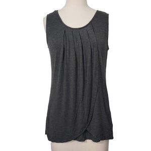 Nursing Breast Feeding Tank Top Womens Size Large Comfy Soft Sleeveless Gray